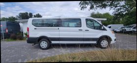 2021 FORD TRANSIT 350 PASSENGER VAN PASSENGER V6, FLEX FUEL, 3.5 LITER XLT W/LOW ROOF VAN 3D