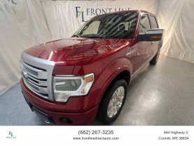 2014 FORD F150 SUPERCREW CAB PICKUP V8, FLEX FUEL, 5.0 LITER PLATINUM PICKUP 4D 5 1/2 FT