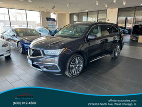 2019 ACURA MDX SUV V6, I-VTEC, 3.5 LITER SH-AWD W/TECHNOLOGY PKG SPORT UTILITY 4D