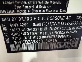 2013 PORSCHE 911 CONVERTIBLE 6-CYL, 3.8 LITER CARRERA S CABRIOLET 2D