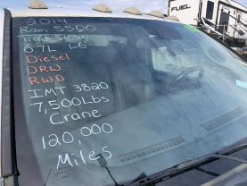 2014 RAM 5500 TRADESMAN MECHANIC CRANE TRUCK 7,500 LBS IMT CRANE MECHANIC CRANE TRUCK 6-CYL, TURBO DSL, 6.7L TRADESMAN REG CAB 2D - Eddies Auto Sales