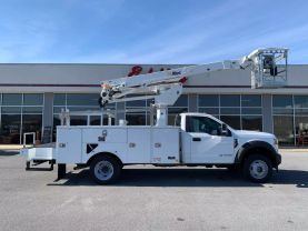 2020 FORD F550 SD 43FT CABLE PLACER BUCKET TRUCK ALTEC AT238P BUCKET TRUCKS V8, TURBO DIESEL, 6.7 LITER XL REG CAB 2D - Eddies Auto Sales
