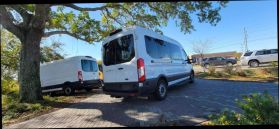 2023 FORD TRANSIT 350 PASSENGER VAN PASSENGER V6, FLEX FUEL, 3.5 LITER XL W/MEDIUM ROOF VAN 3D