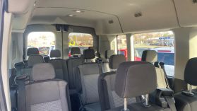 2021 FORD TRANSIT 350 PASSENGER VAN PASSENGER V6, FLEX FUEL, 3.5 LITER XLT W/MEDIUM ROOF VAN 3D