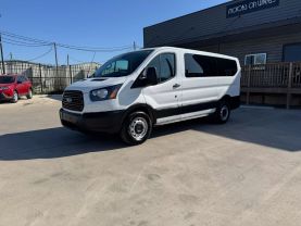 2019 FORD TRANSIT 150 WAGON PASSENGER V6, 3.7 LITER XLT W/LOW ROOF W/60/40 SIDE DOOR VAN 3D at Motors On Wheels - used car dealership in Houston, Texas.