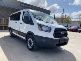 2019 FORD TRANSIT 150 WAGON PASSENGER V6, 3.7 LITER XLT W/LOW ROOF W/60/40 SIDE DOOR VAN 3D at Motors On Wheels - used car dealership in Houston, Texas.