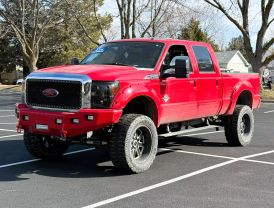 2011 FORD F350 SUPER DUTY CREW CAB PICKUP VERMILLION RED AUTOMATIC - Capital City Auto