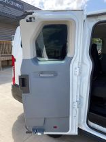 2019 FORD TRANSIT 150 WAGON PASSENGER V6, 3.7 LITER XLT W/LOW ROOF W/60/40 SIDE DOOR VAN 3D at Motors On Wheels - used car dealership in Houston, Texas.