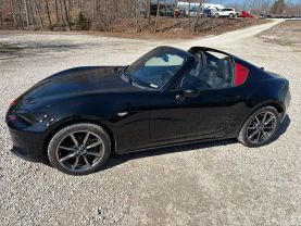 2021 MAZDA MX-5 MIATA RF CONVERTIBLE 4-CYL, SKYACTIV-G, 2.0 LITER GRAND TOURING CONVERTIBLE 2D at T&T Repairables - used car dealership in Spencer, Indiana.
