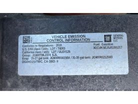 2018 CHEVROLET SILVERADO 1500 CREW CAB PICKUP V8, ECOTEC3, 6.2 LITER Z71 LTZ PICKUP 4D 5 3/4 FT
