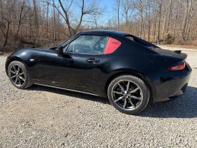 2021 MAZDA MX-5 MIATA RF CONVERTIBLE 4-CYL, SKYACTIV-G, 2.0 LITER GRAND TOURING CONVERTIBLE 2D at T&T Repairables - used car dealership in Spencer, Indiana.