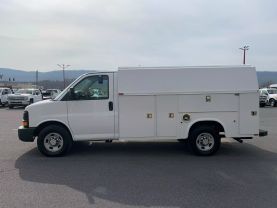 2014 CHEVROLET EXPRESS 3500 10FT KUV KNAPHEIDE SERVICE BED VAN SERVICE/UTILITY TRUCKS V8, FLEX FUEL, 6.0 LITER CUTAWAY VAN 2D - Eddies Auto Sales