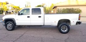 2002 CHEVROLET SILVERADO 3500 CREW CAB PICKUP V8, TURBO DIESEL, 6.6L LONG BED at The One Autosales Inc in Phoenix , AZ 85022  33.60461470880989, -112.03641575767358