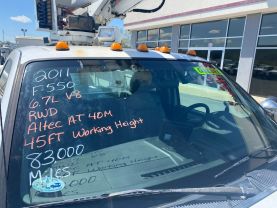 2011 FORD F550 SUPER DUTY 45FT BUCKET TRUCK ALTEC AT40M BUCKET TRUCKS V8, TURBO DIESEL, 6.7 LITER 165" W.B. 2D - Eddies Auto Sales