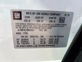 2021 CHEVROLET TRAILBLAZER SUV 3-CYL, ECOTEC, TURBO, 1.3 LITER RS SPORT UTILITY 4D at T&T Repairables - used car dealership in Spencer, Indiana.