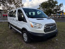 2015 FORD TRANSIT 350 WAGON PASSENGER V6, FLEX FUEL, 3.7 LITER XLT W/LOW ROOF W/60/40 SIDE DOOR VAN 3D