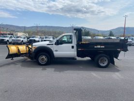 2012 FORD F550 SUPER DUTY REGULAR CAB 9FT DUMP TRUCK WITH MEYER SNOW PLOW DUMP TRUCKS V8, 6.7 LITER 165" W.B. 2D - Eddies Auto Sales