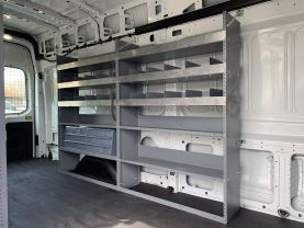 2016 FORD TRANSIT 250 UPFITTED CARGO VAN HIGH ROOF EL 148" WB CARGO VANS V6, FLEX FUEL, 3.7 LITER EXTENDED LENGTH HIGH ROOF W/SLIDING SIDE DOOR W/LWB VAN 3D - Eddies Auto Sales