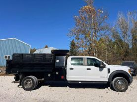 2018 FORD F550 SUPER DUTY CREW CAB & CHASSIS CAB_CHASSIS V8, TURBO DIESEL, 6.7 LITER XL CAB & CHASSIS 4D at T&T Repairables - used car dealership in Spencer, Indiana.