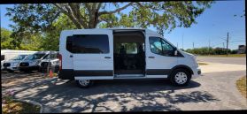 2021 FORD TRANSIT 350 PASSENGER VAN PASSENGER V6, FLEX FUEL, 3.5 LITER XLT W/MEDIUM ROOF VAN 3D