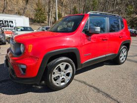 2020 JEEP RENEGADE SUV 4-CYL, MULTIAIR, TURBO, 1.3 LITER LIMITED SPORT UTILITY 4D