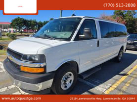 2019 CHEVROLET EXPRESS 3500 PASSENGER PASSENGER V8, FLEX FUEL, 6.0 LITER LT EXTENDED VAN 3D