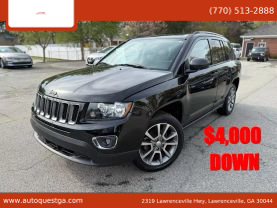 2017 JEEP COMPASS SUV 4-CYL, 2.0 LITER SPORT SE SPORT UTILITY 4D
