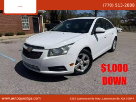 2012 CHEVROLET CRUZE SEDAN 4-CYL, TURBO, 1.4 LITER LT SEDAN 4D