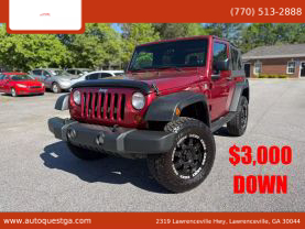 2012 JEEP WRANGLER SUV V6, 3.6 LITER SPORT SUV 2D