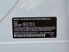2016 BMW 7 SERIES SEDAN V8, TWIN TURBO, 4.4L 750I XDRIVE SEDAN 4D