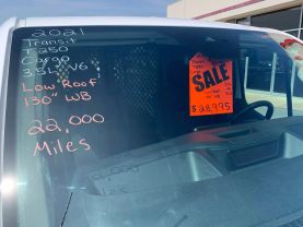 2021 FORD TRANSIT 250 CARGO VAN LOW ROOF 130" WB CARGO VANS V6, PFDI, 3.5 LITER LOW ROOF W/RWB VAN 3D - Eddies Auto Sales