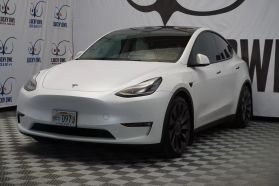 2021 TESLA MODEL Y SUV DUAL AC ELECTRIC MOTORS PERFORMANCE SPORT UTILITY 4D