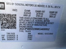 2021 CHEVROLET SILVERADO 1500 CREW CAB PICKUP V8, ECOTEC3, DFM, 5.3 LITER LTZ PICKUP 4D 5 3/4 FT