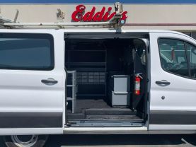 2016 FORD TRANSIT 150 UPFITTED CARGO VAN LOW ROOF 130'' WB CARGO VANS V6, 3.7 LITER LOW ROOF W/SLIDING SIDE DOOR W/RWB VAN 3D - Eddies Auto Sales