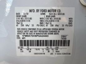 2023 FORD EXPLORER SUV 4-CYL, ECOBOOST, TURBO, 2.3 LITER XLT SPORT UTILITY 4D