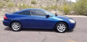 2004 HONDA ACCORD COUPE V6, VTEC, 3.0 LITER EX-L COUPE 2D at The One Autosales Inc in Phoenix , AZ 85022  33.60461470880989, -112.03641575767358