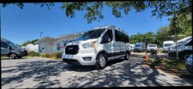 2021 FORD TRANSIT 350 PASSENGER VAN PASSENGER V6, FLEX FUEL, 3.5 LITER XLT W/MEDIUM ROOF VAN 3D