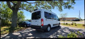 2021 FORD TRANSIT 350 PASSENGER VAN PASSENGER V6, FLEX FUEL, 3.5 LITER XLT W/MEDIUM ROOF VAN 3D