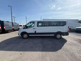 2021 FORD TRANSIT 350 PASSENGER VAN PASSENGER V6, FLEX FUEL, 3.5 LITER XLT W/LOW ROOF VAN 3D
