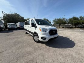 2021 FORD TRANSIT 350 PASSENGER VAN PASSENGER V6, FLEX FUEL, 3.5 LITER XLT W/LOW ROOF VAN 3D