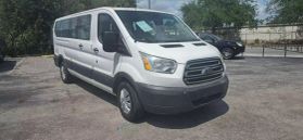 2016 FORD TRANSIT 350 WAGON PASSENGER V6, FLEX FUEL, 3.7 LITER XLT W/LOW ROOF W/60/40 SIDE DOOR VAN 3D