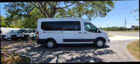 2021 FORD TRANSIT 350 PASSENGER VAN PASSENGER V6, FLEX FUEL, 3.5 LITER XLT W/MEDIUM ROOF VAN 3D
