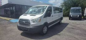 2016 FORD TRANSIT 350 WAGON PASSENGER V6, FLEX FUEL, 3.7 LITER XLT W/LOW ROOF W/60/40 SIDE DOOR VAN 3D