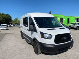2016 FORD TRANSIT 350 WAGON PASSENGER V6, FLEX FUEL, 3.7 LITER XL W/MEDIUM ROOF W/SLIDING SIDE DOOR VAN 3D