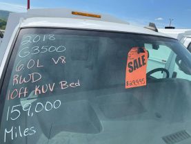 2018 CHEVROLET CHEVY EXPRESS 3500 10FT KUV KNAPHEIDE SERVICE BED VAN SERVICE/UTILITY TRUCKS 6.0L V8 3500 HIGH CUBE 10' - Eddies Auto Sales