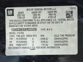 2014 CHEVROLET TAHOE SUV V8, FLEX FUEL, 5.3 LITER LT SPORT UTILITY 4D