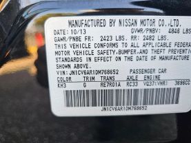 2013 INFINITI G SEDAN V6, 3.7 LITER G37X SEDAN 4D