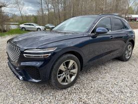 2022 GENESIS GV70 SUV V6, TWIN TURBO, GDI, 3.5 LITER 3.5T SPORT SUV 4D at T&T Repairables - used car dealership in Spencer, Indiana.