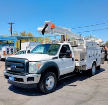 2013 FORD F550 SUPER DUTY REGULAR CAB & CHASSIS CAB CHASSIS V10, 6.8 LITER 165" W.B. 2D
