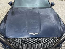 2022 GENESIS GV70 SUV V6, TWIN TURBO, GDI, 3.5 LITER 3.5T SPORT SUV 4D at T&T Repairables - used car dealership in Spencer, Indiana.